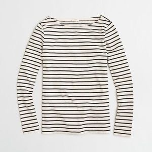 J.Crew Navy and Beige Stripe Shirt